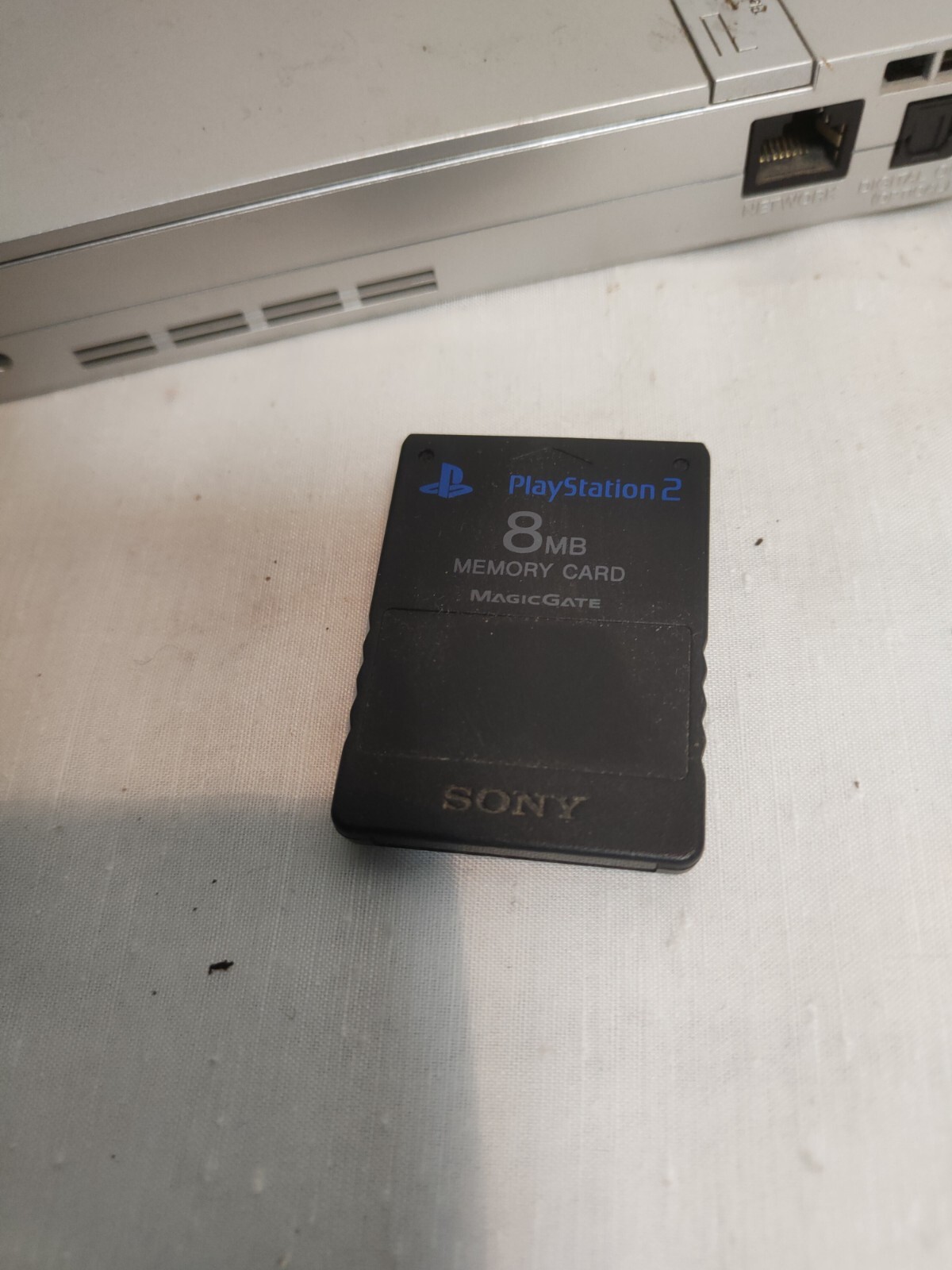 Sony PlayStation 2 Slim Console With Joystick Power Supply And Memory Card 8mb