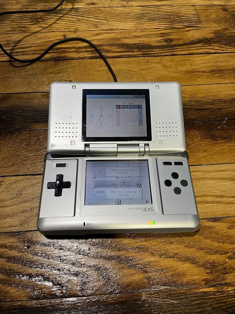 Nintendo DS Handheld System – Silver (No Charger)