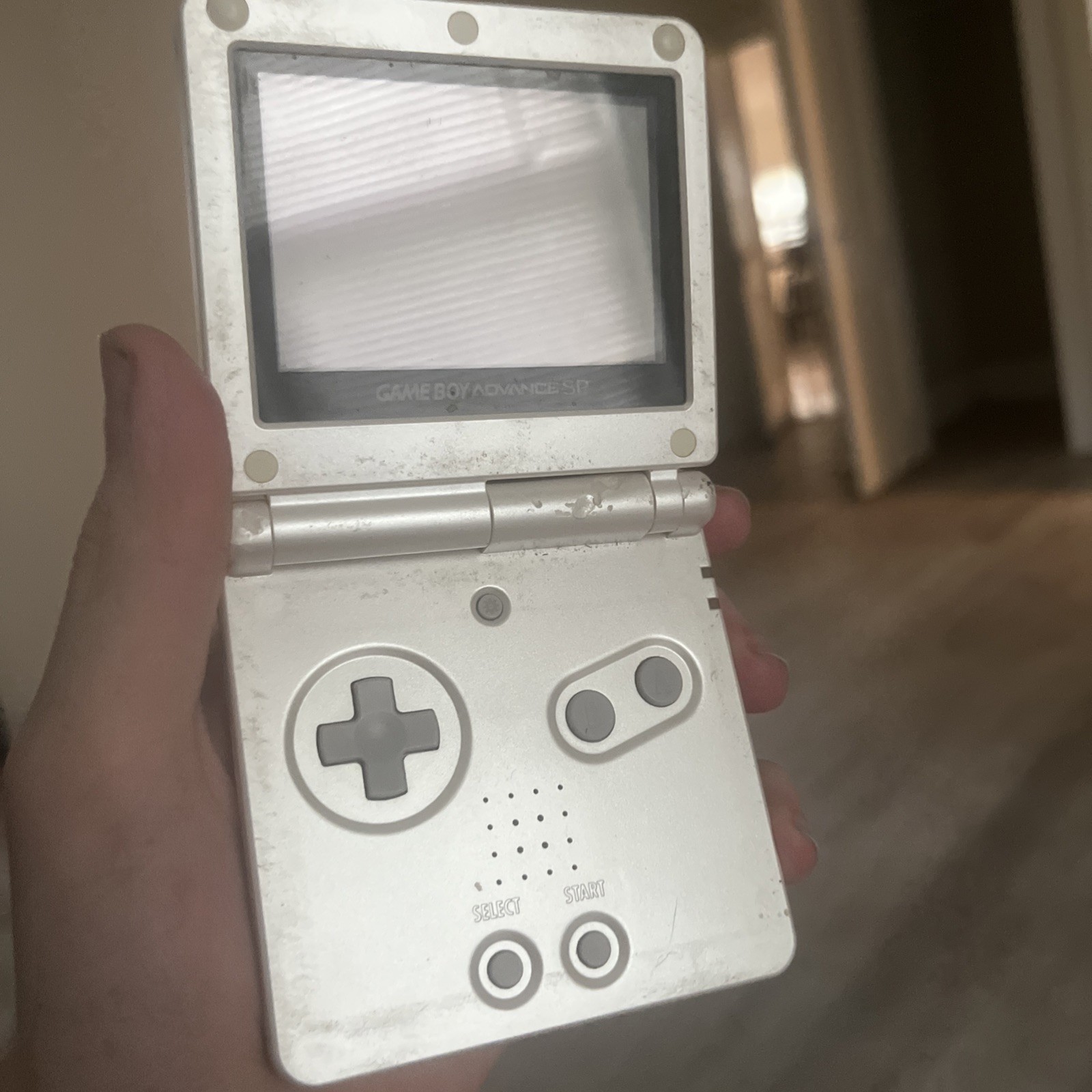 Nintendo Game Boy Advance AGB-001 Silver Tested And Working no charger 🔌