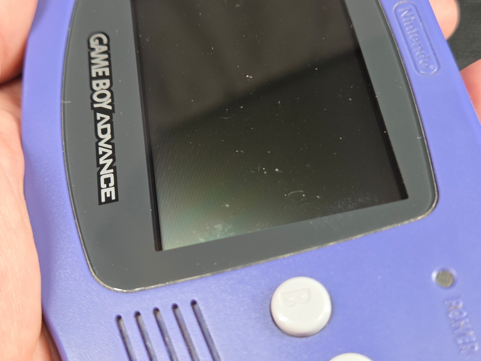 Nintendo Game Boy Advance Indigo Handheld System Console GBA AGB-001 VIDEO DEMO!
