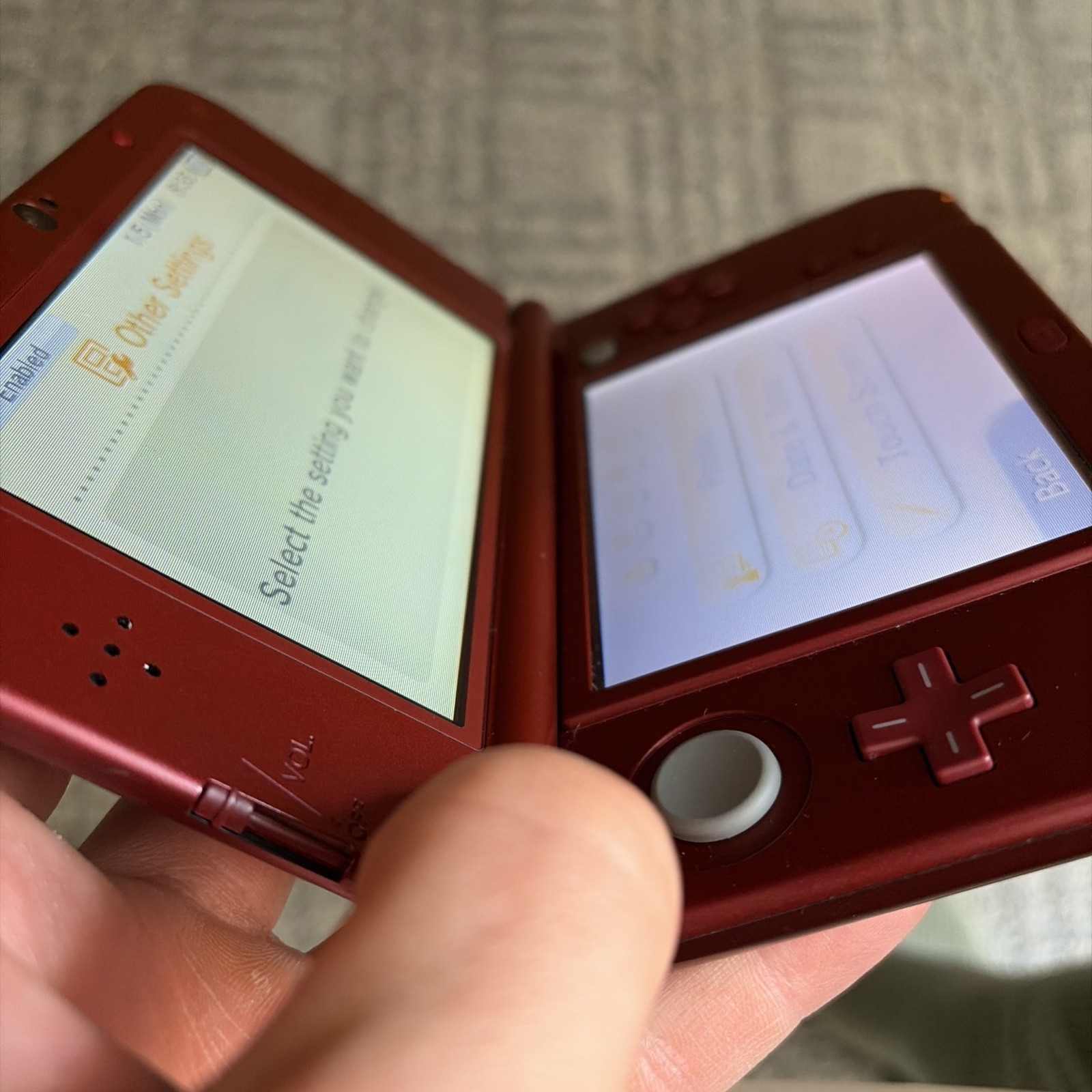 New Nintendo 3DS XL Red Console US Model – Tested! Top IPS W Charger Stylus