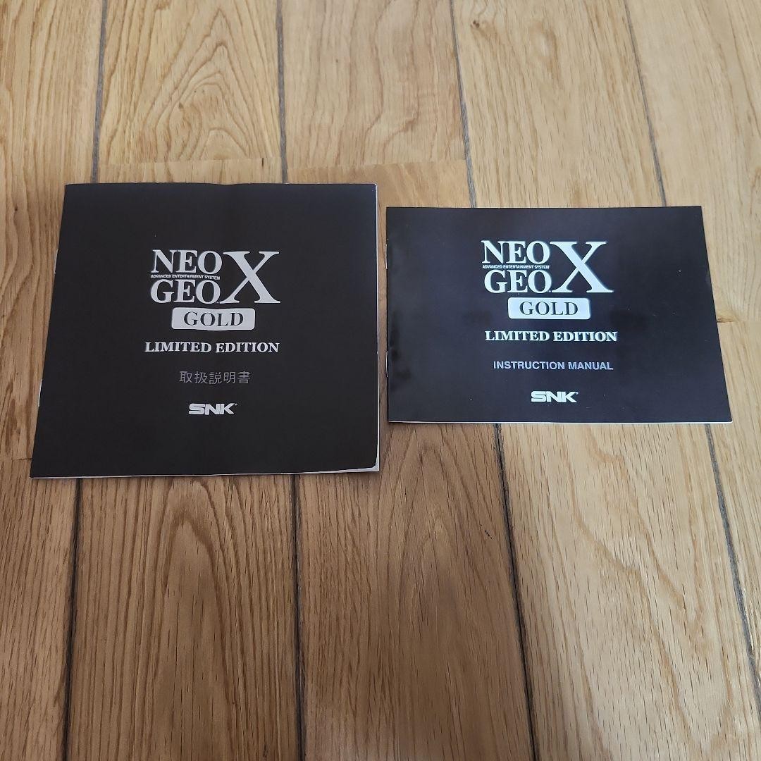 SNK NEO GEO X GOLD Limited Edition Console Complete Box Japan F/S
