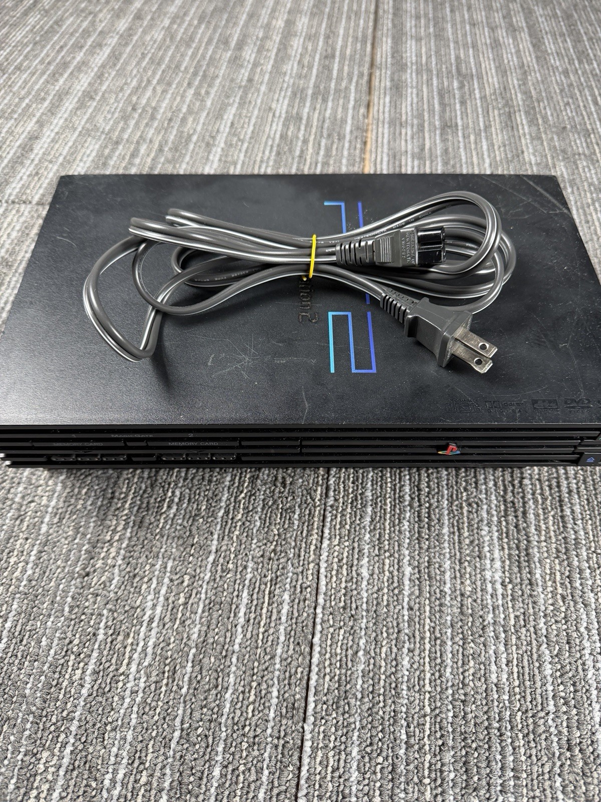 Sony PlayStation 2 Fat PS2 Black Console Gaming System Only SCPH-35001 Tested