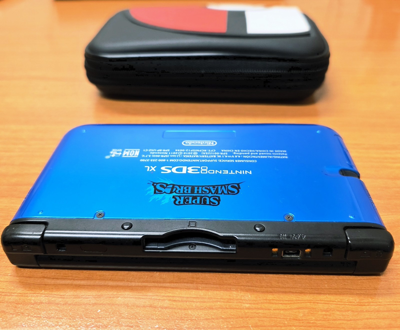Nintendo 3DS XL Super Smash Bros Blue Edition W/Charger, OFC Pokemon Carry Case