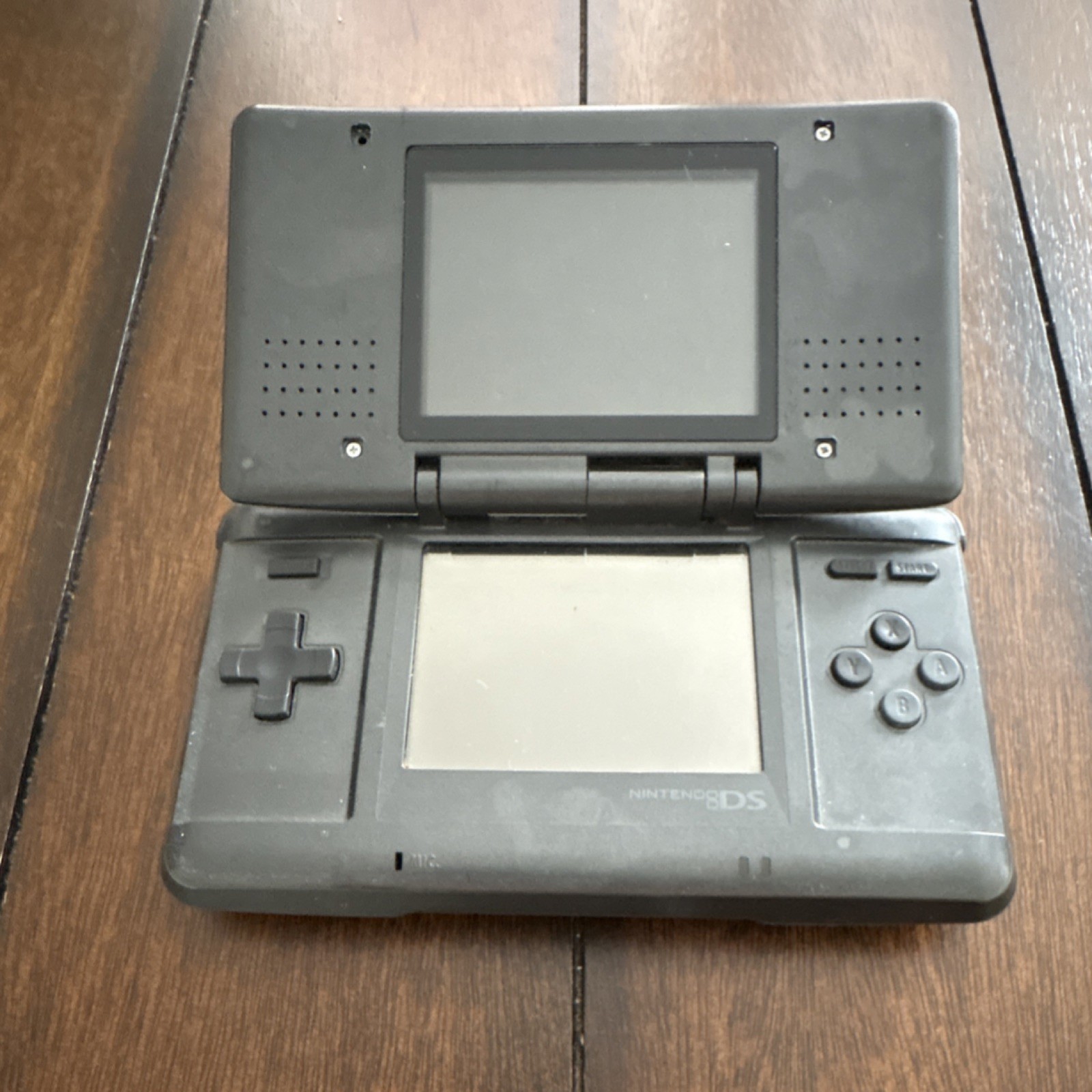 Nintendo DS Silver Black Dual Screen Handheld Console NTR-001