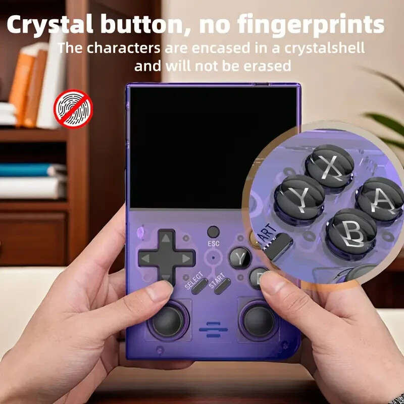 Retro Handheld Gaming Console – 3.5″ IPS HD Screen, USB-C Charging, Large Memory