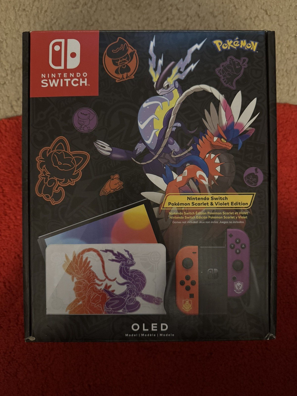 Nintendo Switch OLED Pokemon Scarlet and Violet USA Edition Console Brand New