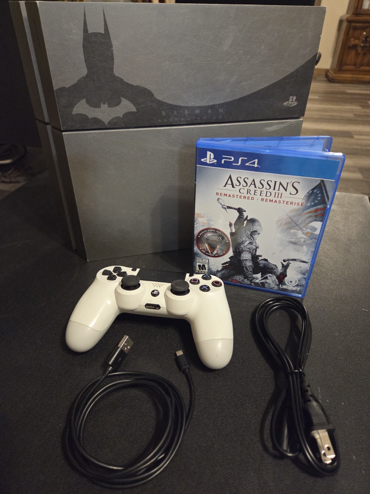Sony PlayStation 4 500GB Arkham Edition Bundle W/ Game!