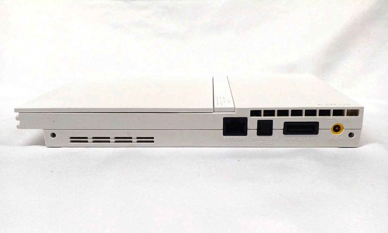 SONY PlayStation 2 SCPH-75000 Ceramic White Slim Console w/ Controller Rank:B