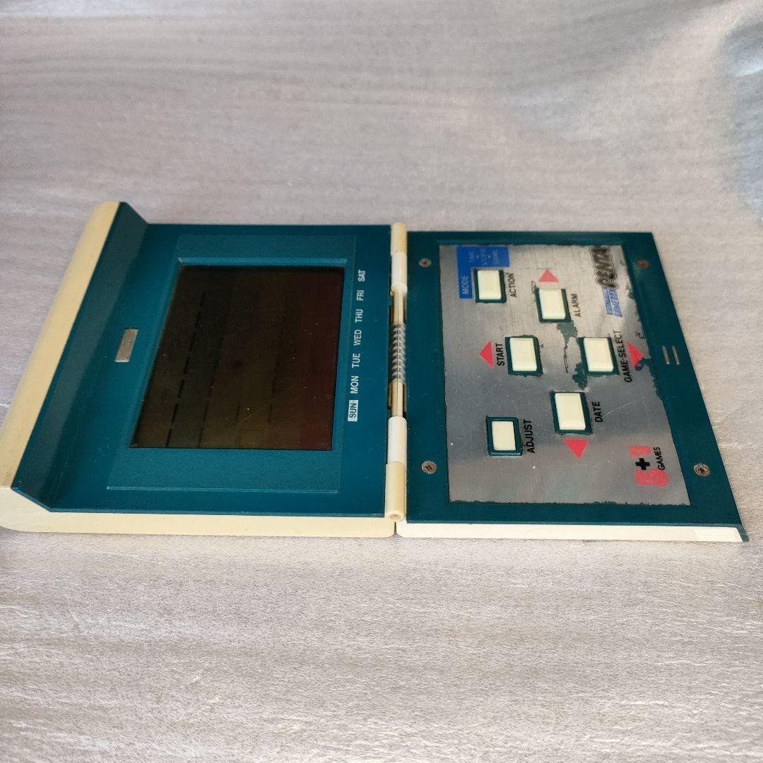 Epoch Gamebox Penta LCD Electronic Game 1983 Japan 5in1 Monster Tested Working