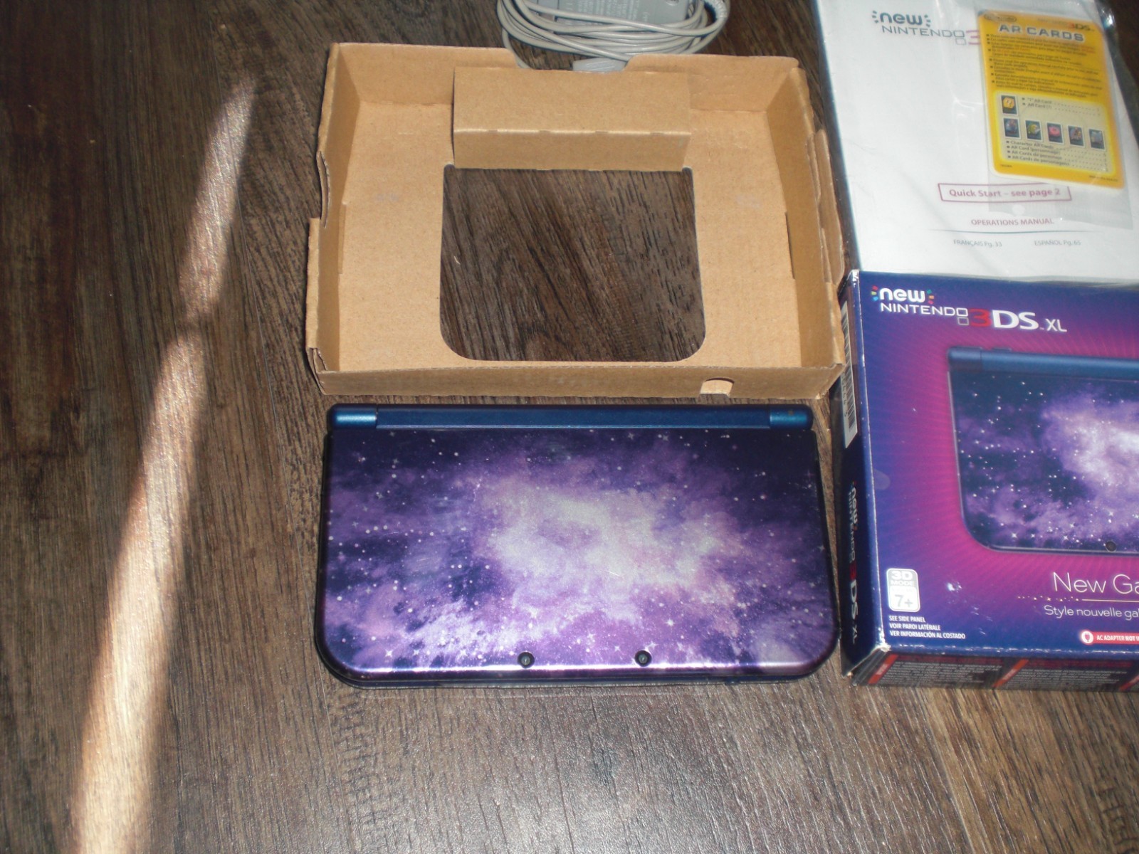 Nintendo New 3DS XL Galaxy Purple Console System 3DS DS 2DS COMPLETE CIB In Box
