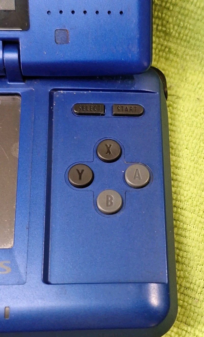 Y2k Nintendo DS NTR-001 Fat Phat Blue Console MINT SCREENS Tested Works Game Boy