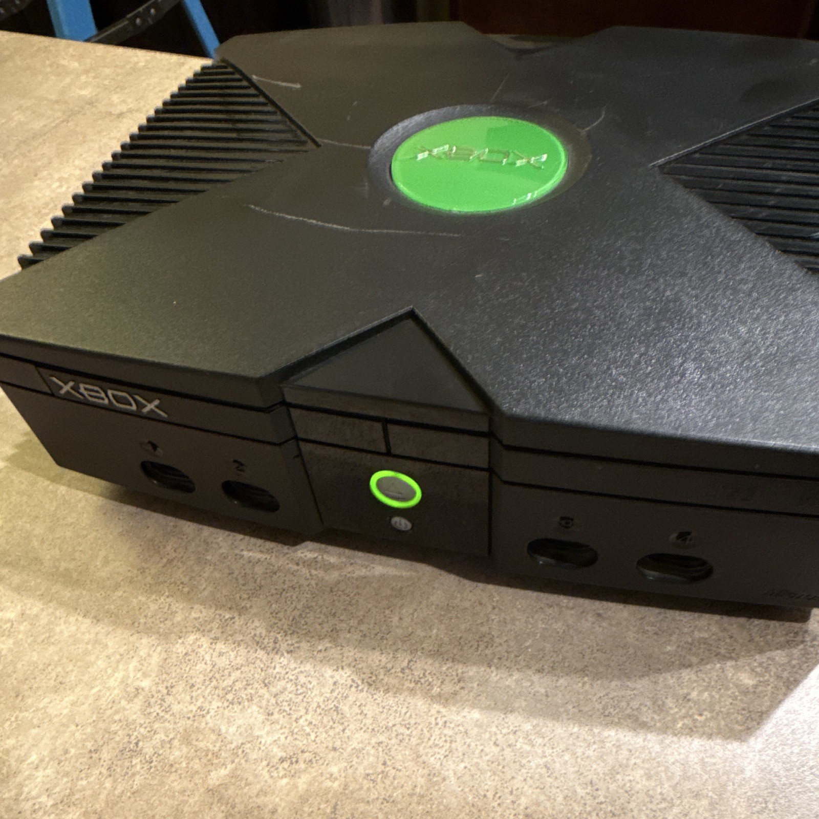 Microsoft Xbox Original Home Console Black/Green w/ Composite RCA & S-Video