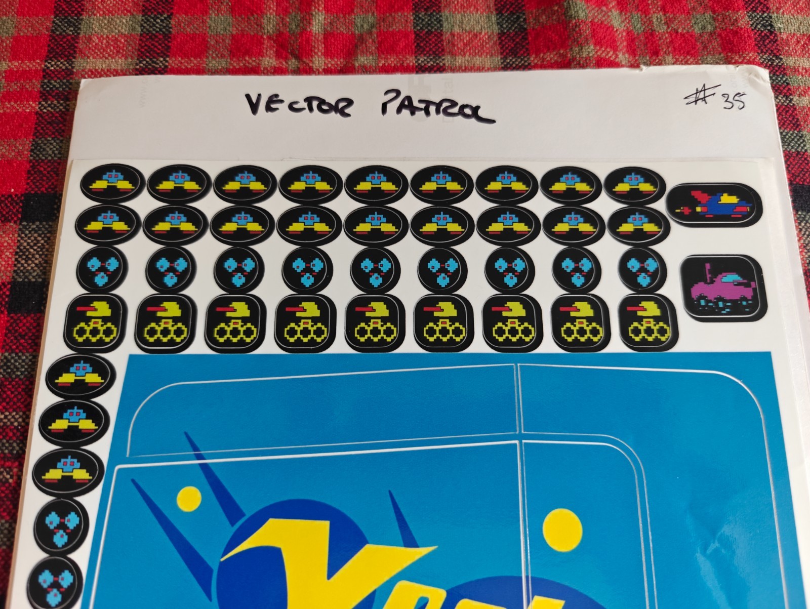 Vectrex Console VectrexWraps VectorPatrol, 1st Edition 35/35 Limited Rare 2014
