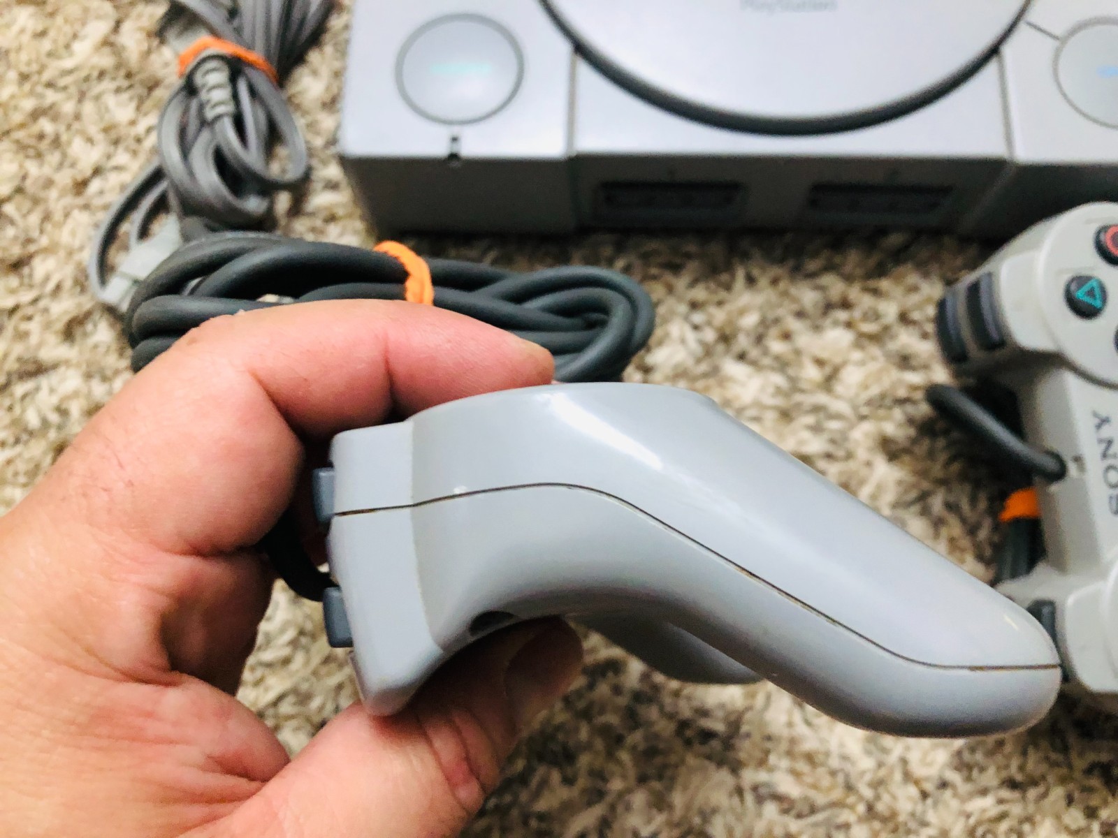 Sony PlayStation 1 Game Console – Gray w/ 2 OEM Controllers, Fully Tested 7