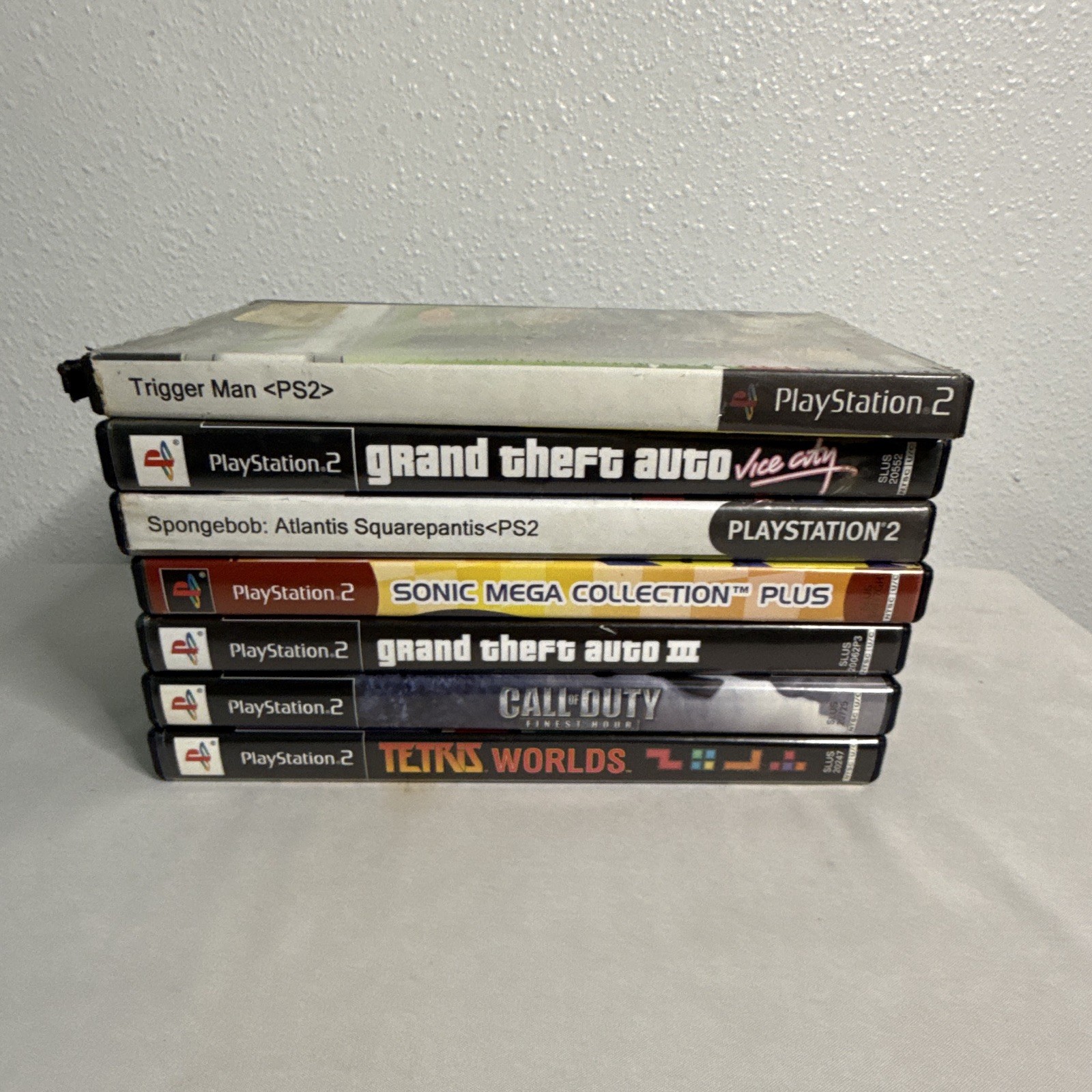 Sony PlayStation 2 PS2 SCPH-50001 NTSC-U/C Bundle Controller Cables Games Lot