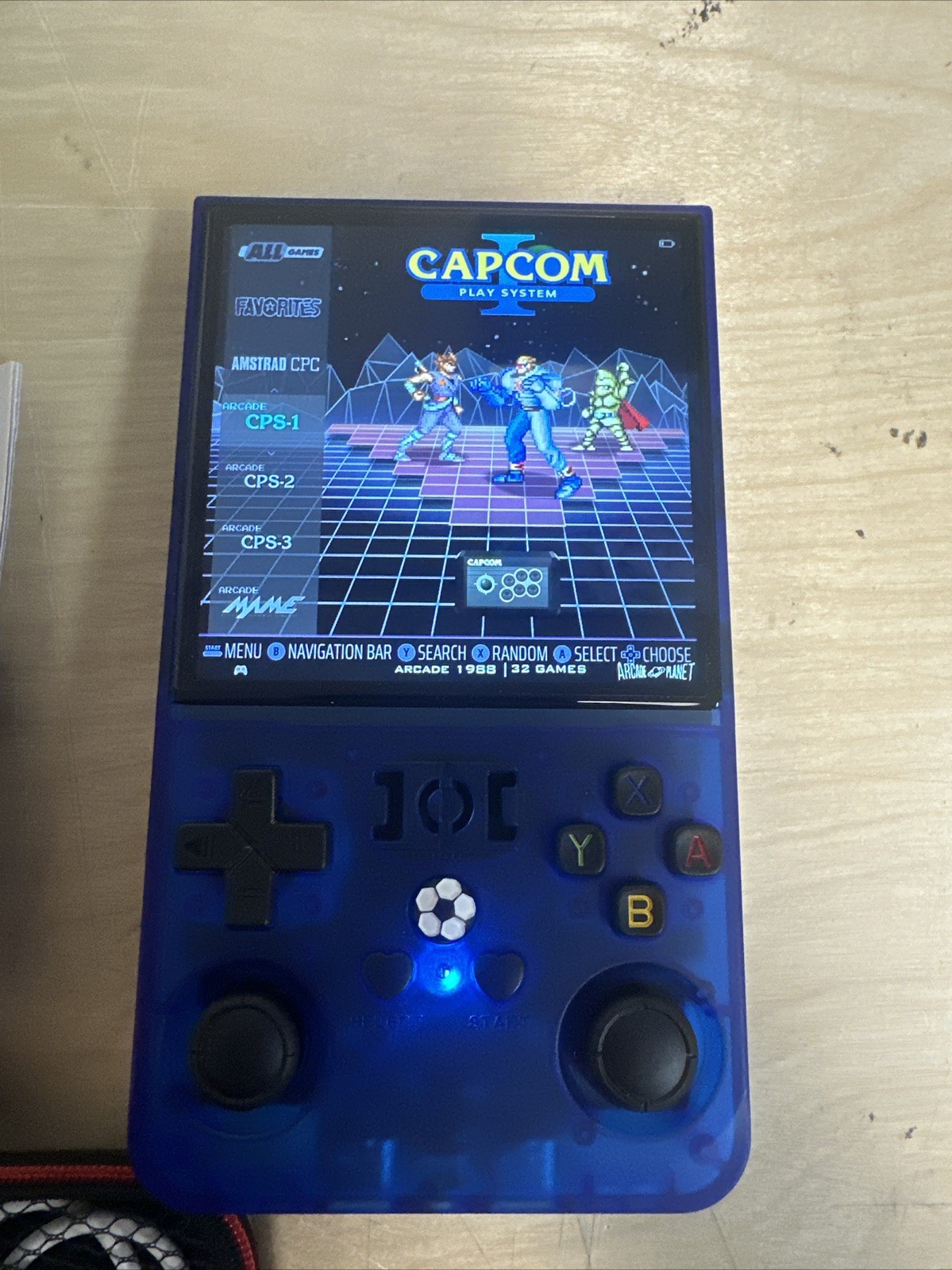 R36MAX Retro Handheld Game Console, Blue MAX 64GB