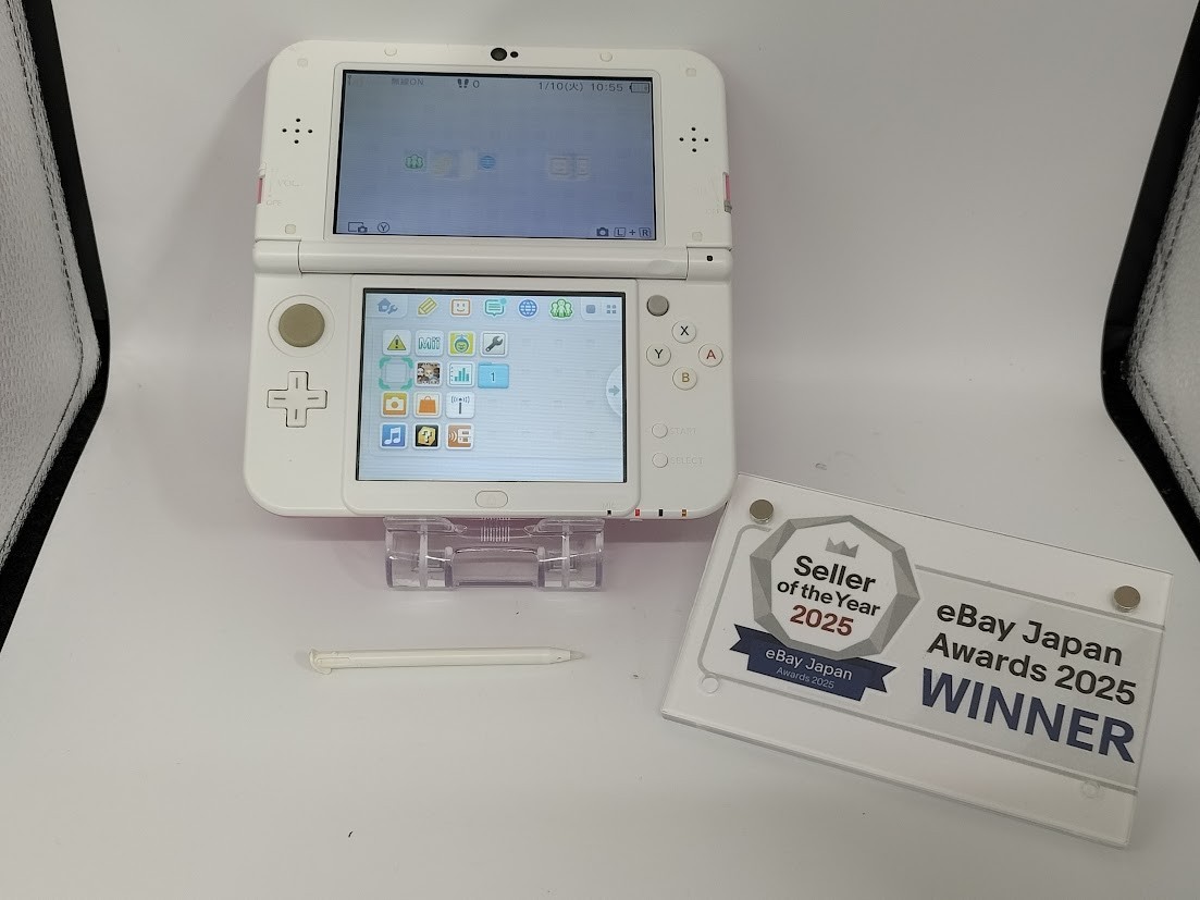B7147 Nintendo new 3DS LL XL console Pink x White Japan w/pen