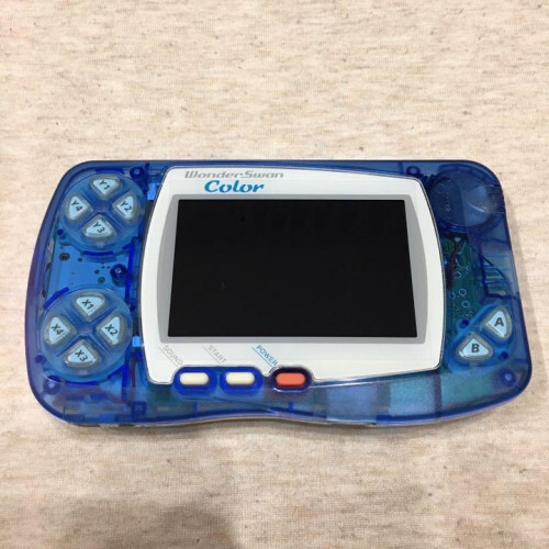 Genuine exterior + old backlit LCD ◇ WonderSwan Color ◇ Crystal Blue body