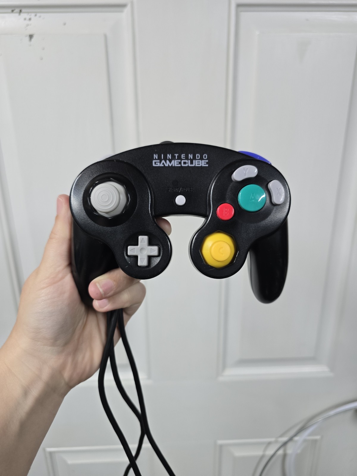 Nintendo GameCube Clear Black Reshell With Black Controller And 2 Games