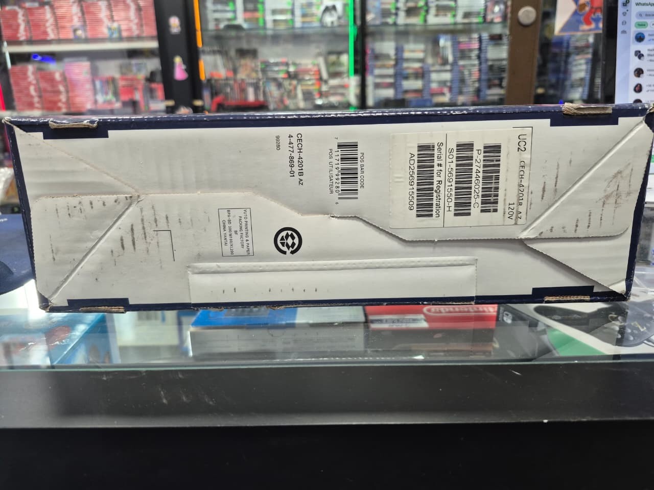 New Sealed Sony Playstation PS3 Super Slim 250GB Azurite Blue CECH-4201B Console
