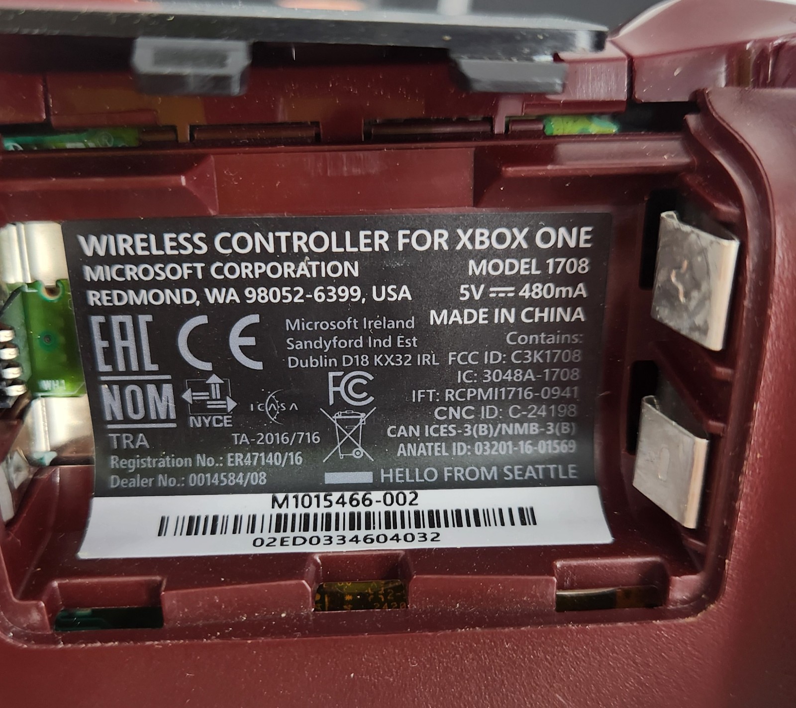 Xbox One 500GB Console Bundle with Red Wireless Controller, Power & HDMI Cable