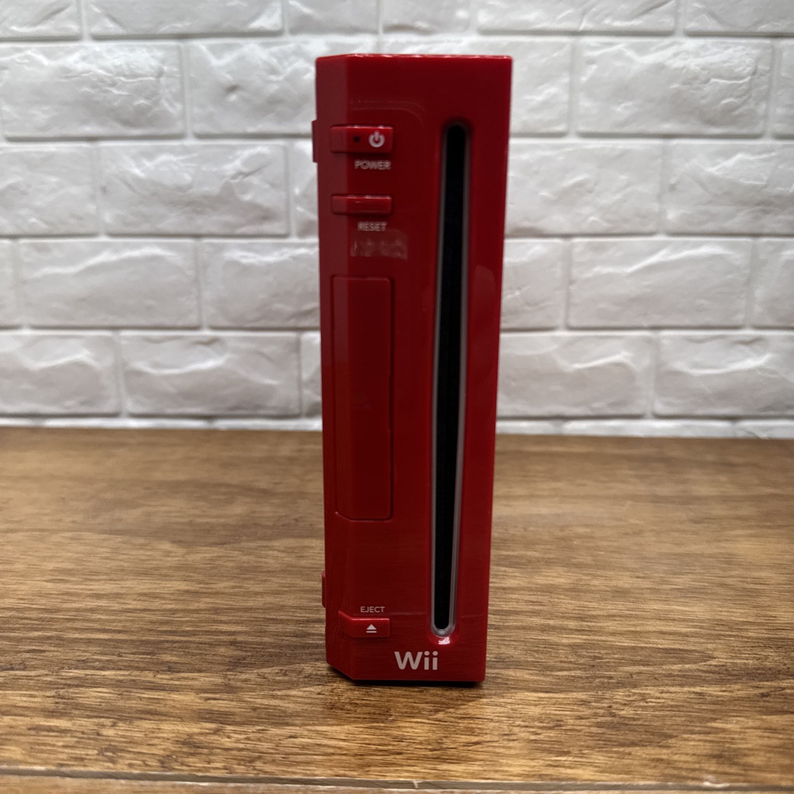 Nintendo Wii Gamecube Compatible Red Console RVL-001 Tested Works Console ONLY