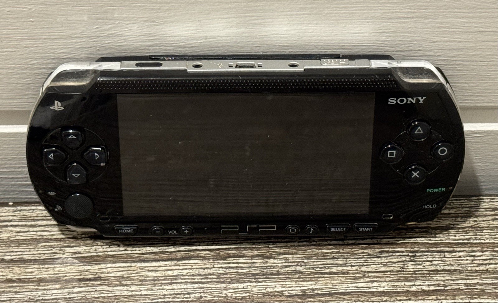 Sony PSP 1000 Black Handheld Console For Parts Or Repair Broken UMD Door TESTED