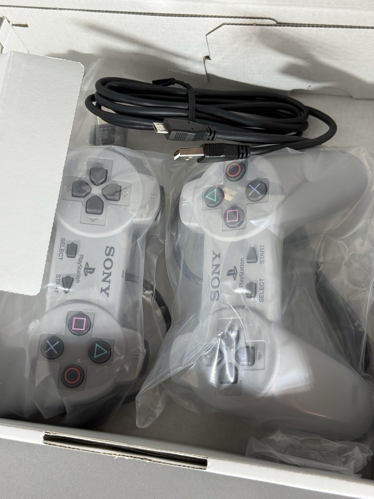 Sony PlayStation Classic Mini 20 Preloaded Games HDMI Two Controllers Open Box