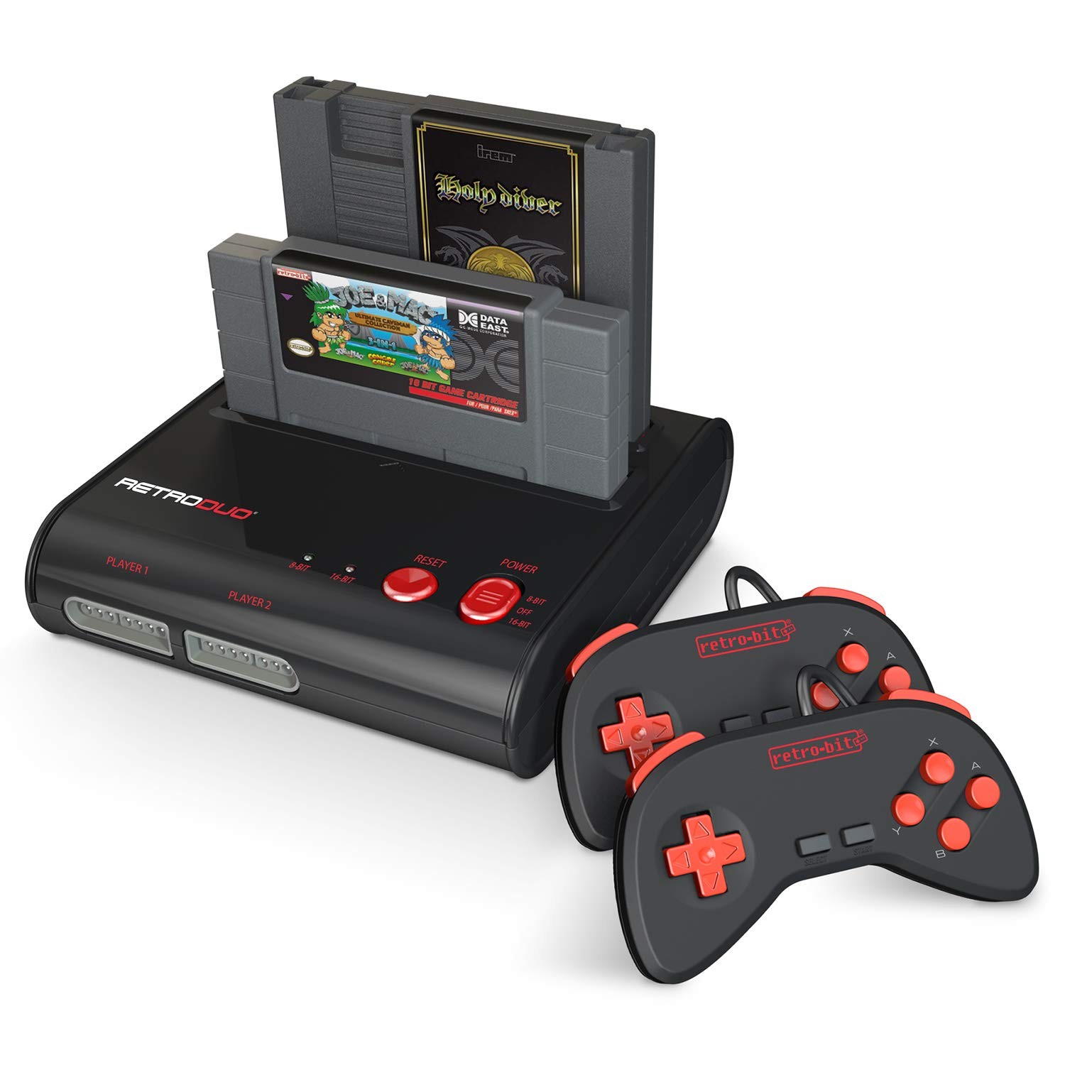 Retro-Bit Retro Duo 2 in 1 Console System – for Original NES/SNES, Super