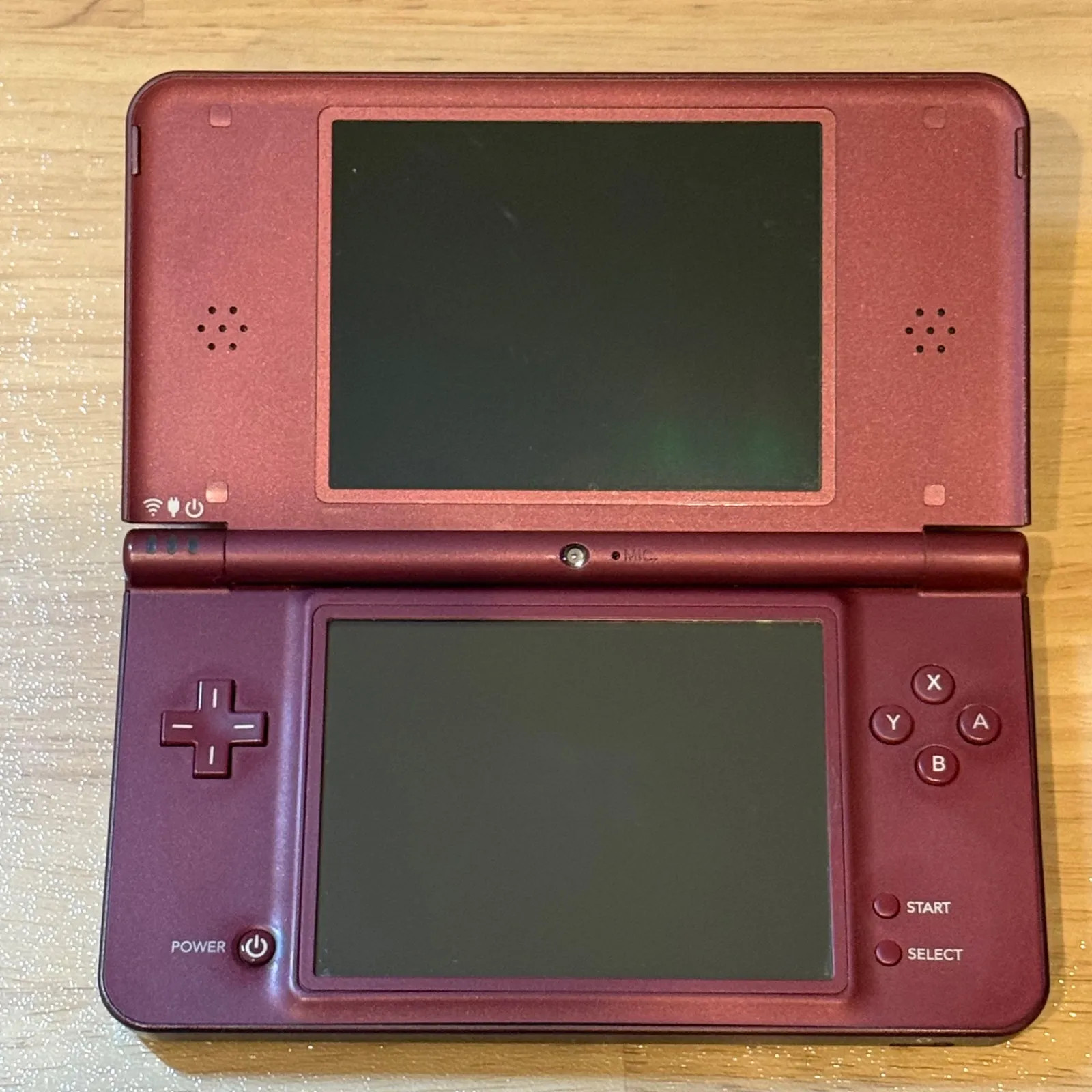 Nintendo DSi LL Wine Red Console Tested Working Region Free Stylus Included