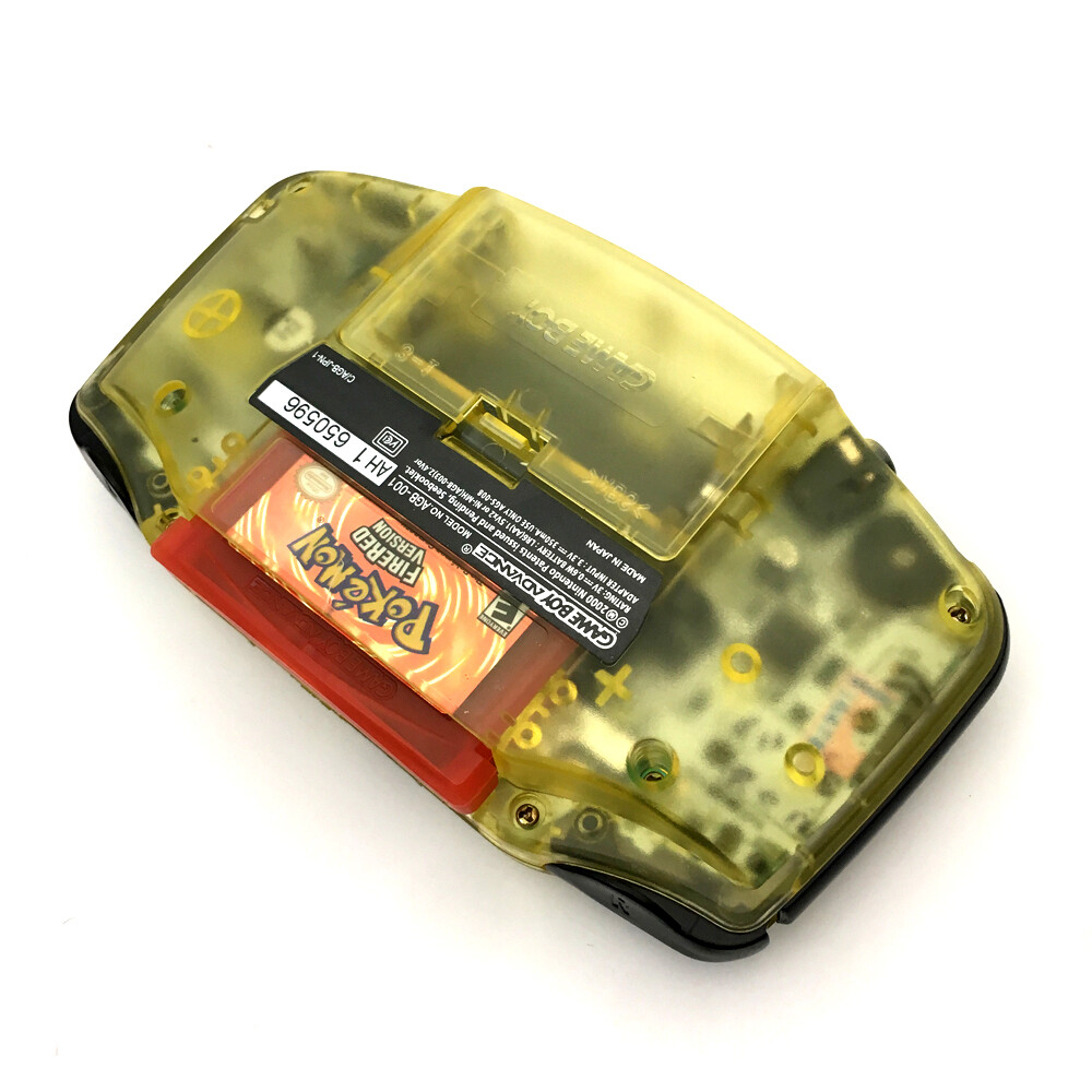 Clear Yellow 10 Levels Backlight V2 iPS LCD Screen Game Boy Advance GBA Console