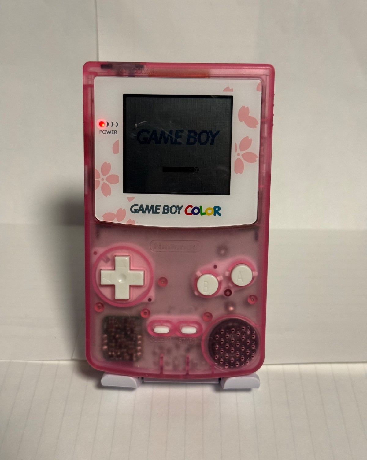 Sakura Cherry Pink Gameboy Color GBC Handheld Console