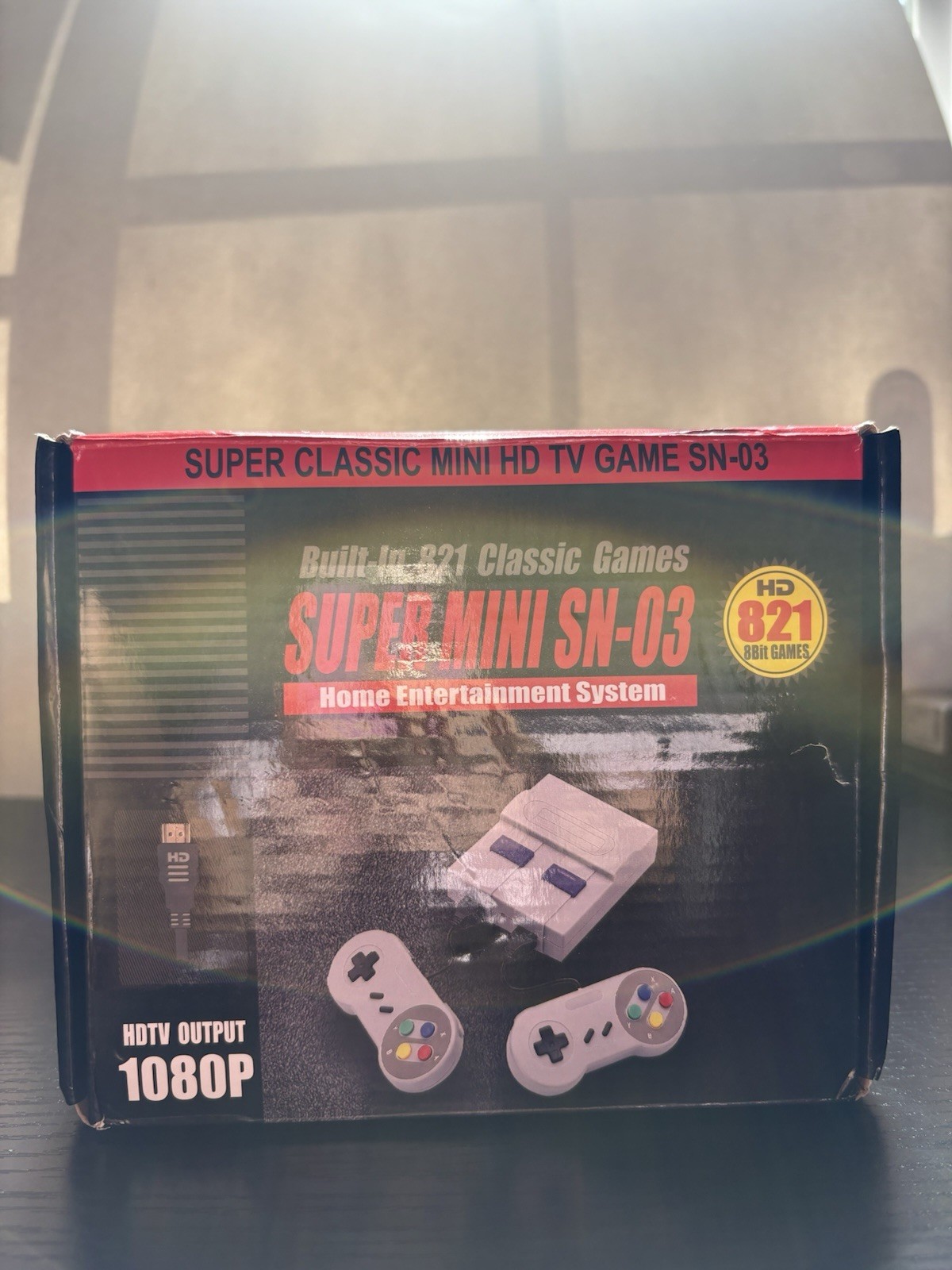 Super Mini SN-01 Home Console Gray Purple Built-in 500 Games Dual Players AV-Out