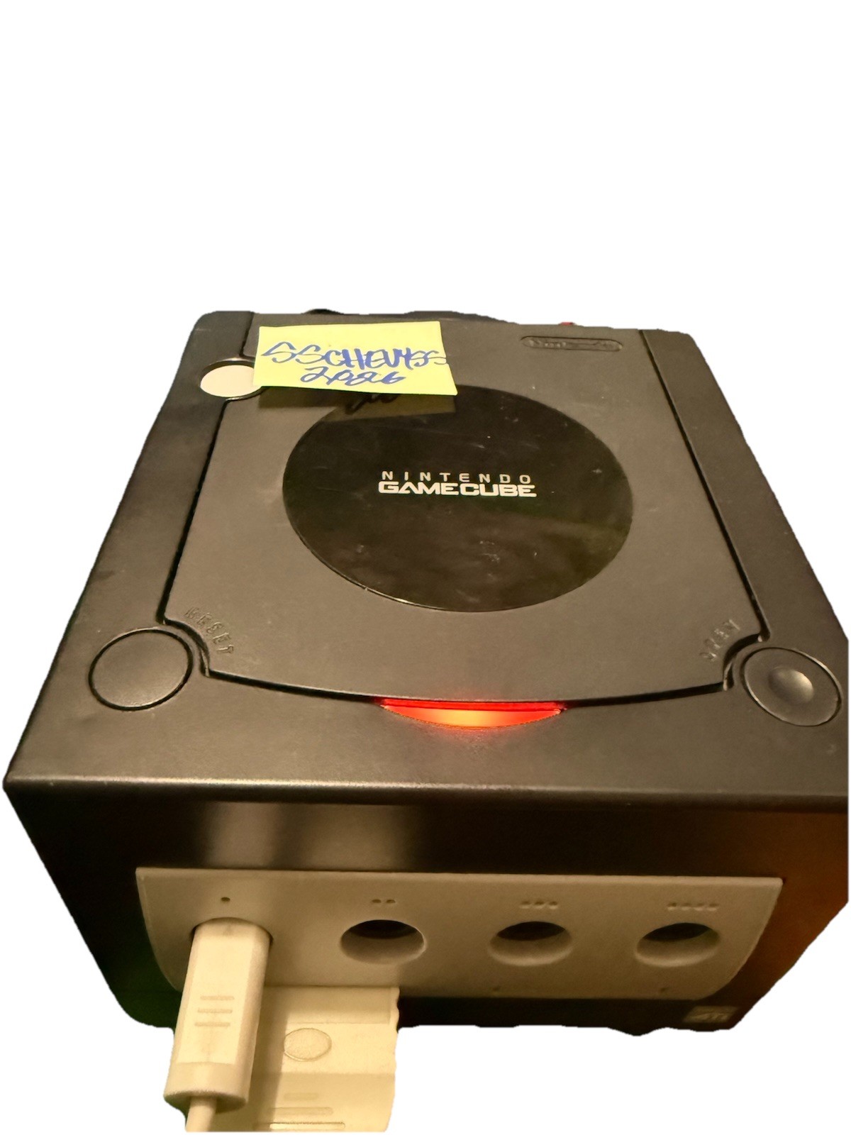 Nintendo DOL-101 GameCube Console Black Tested With 3rd Party Controller. #2