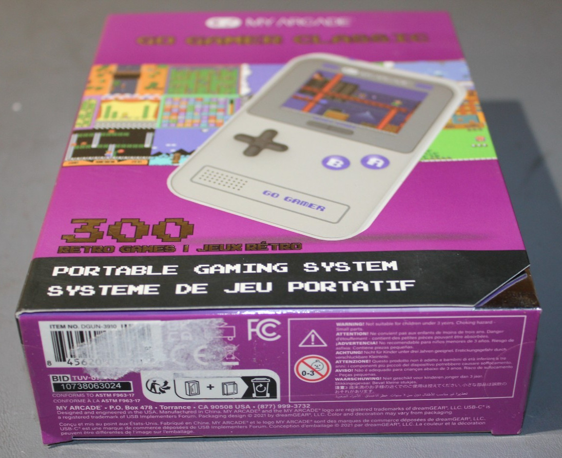 My Arcade Go Gamer Classic 300 Retro Games Portable Gaming System NEW!