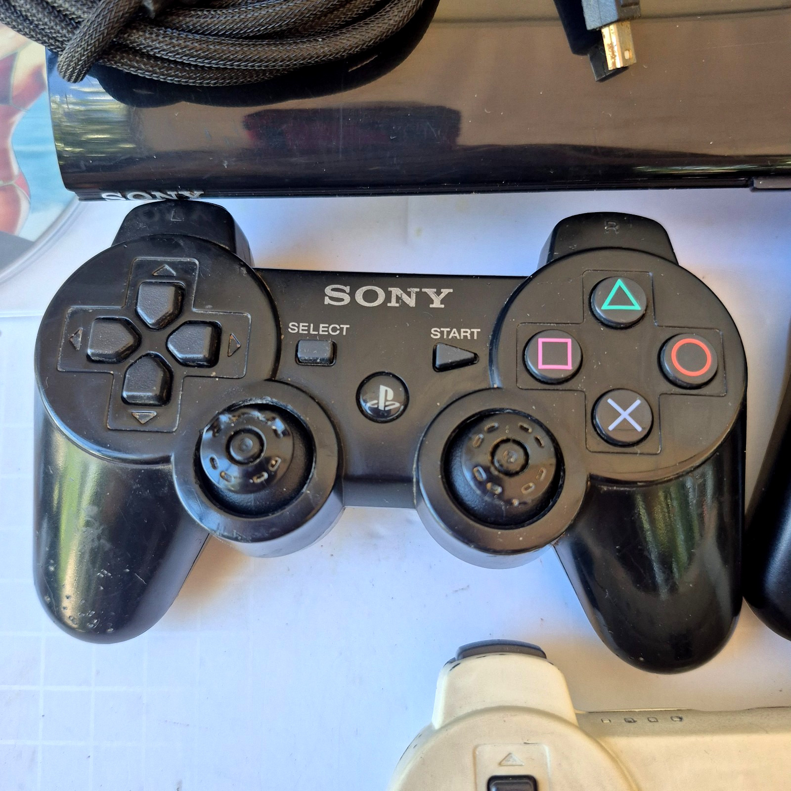 PS3 Console BUNDLE, 3 Controllers, 18 GAMES, Cords, Mic, CECH 4001 B – TESTED