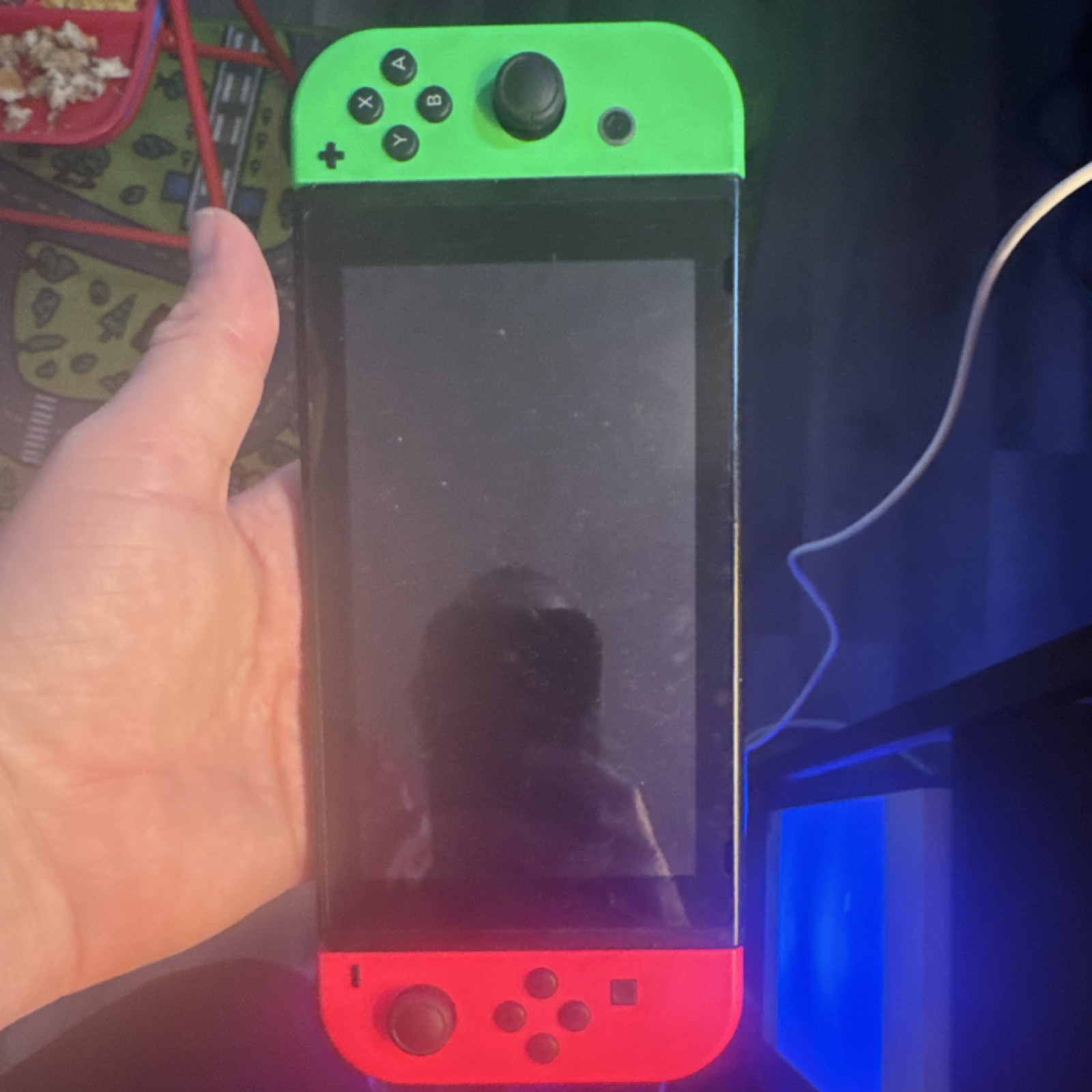 Nintendo Switch Console Neon Red & Green Joy-Con Wi-Fi HDMI USB-C