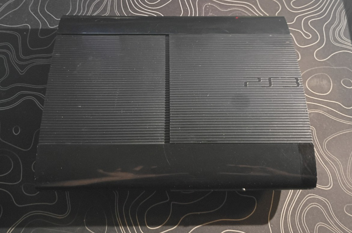 Sony PS3 Super Slim Black 500GB CECH-4201C TESTED & CLEANED w Power & HDMI Cord