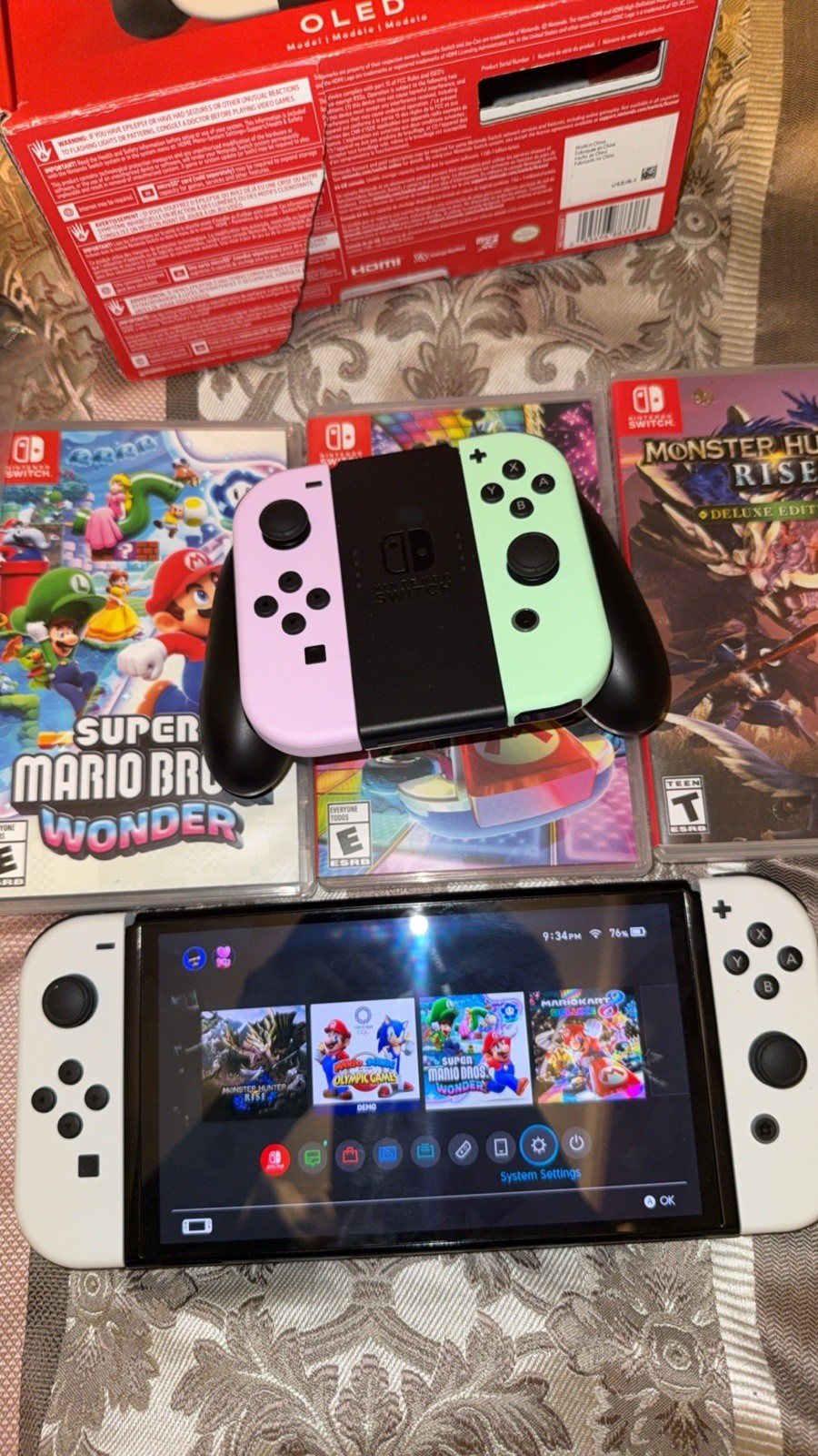 Nintendo Switch White OLED Bundle