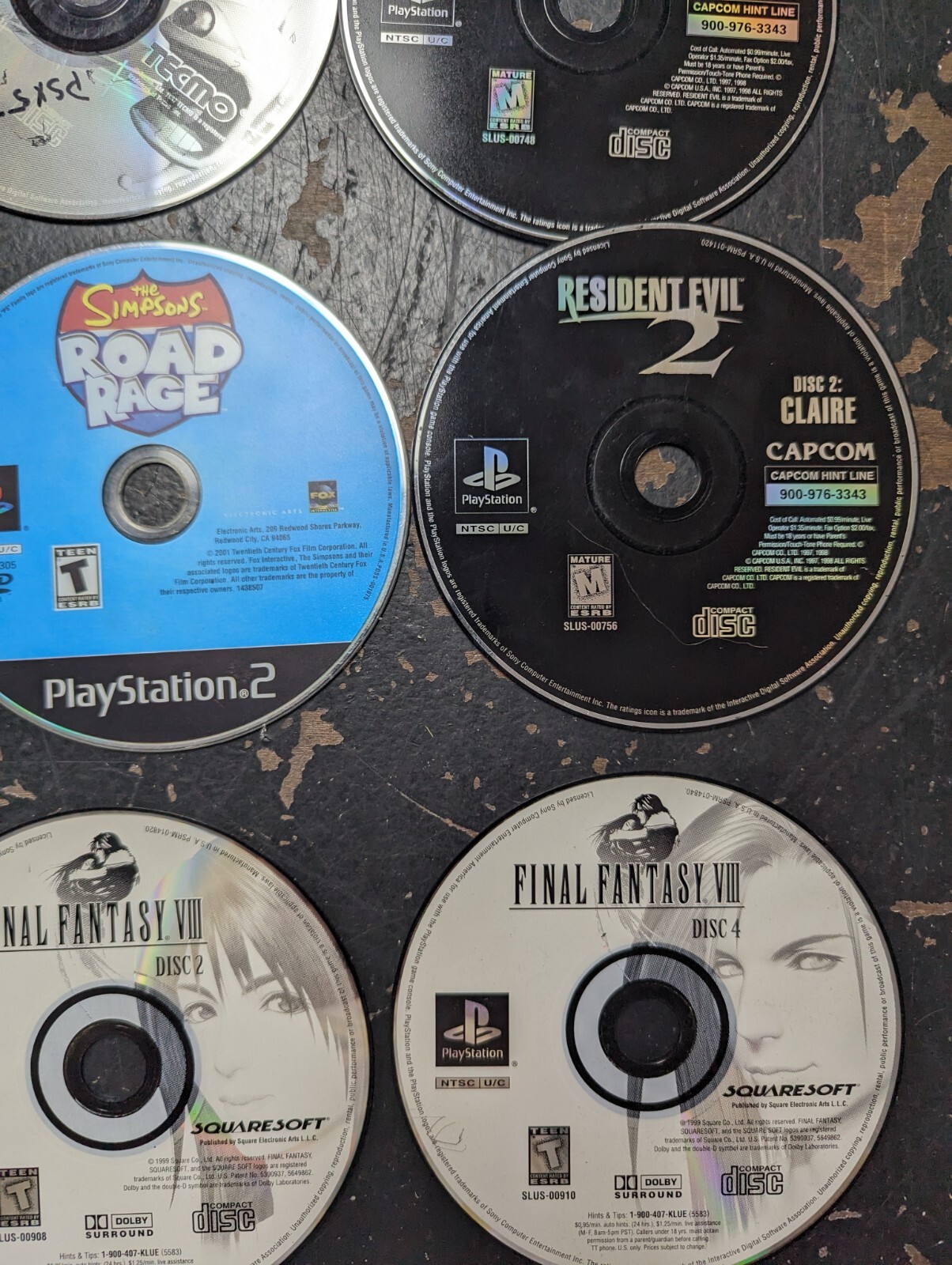 Lot of 11 PlayStation Games NOT Working Discs Only Monster Rancher Vice City Sto