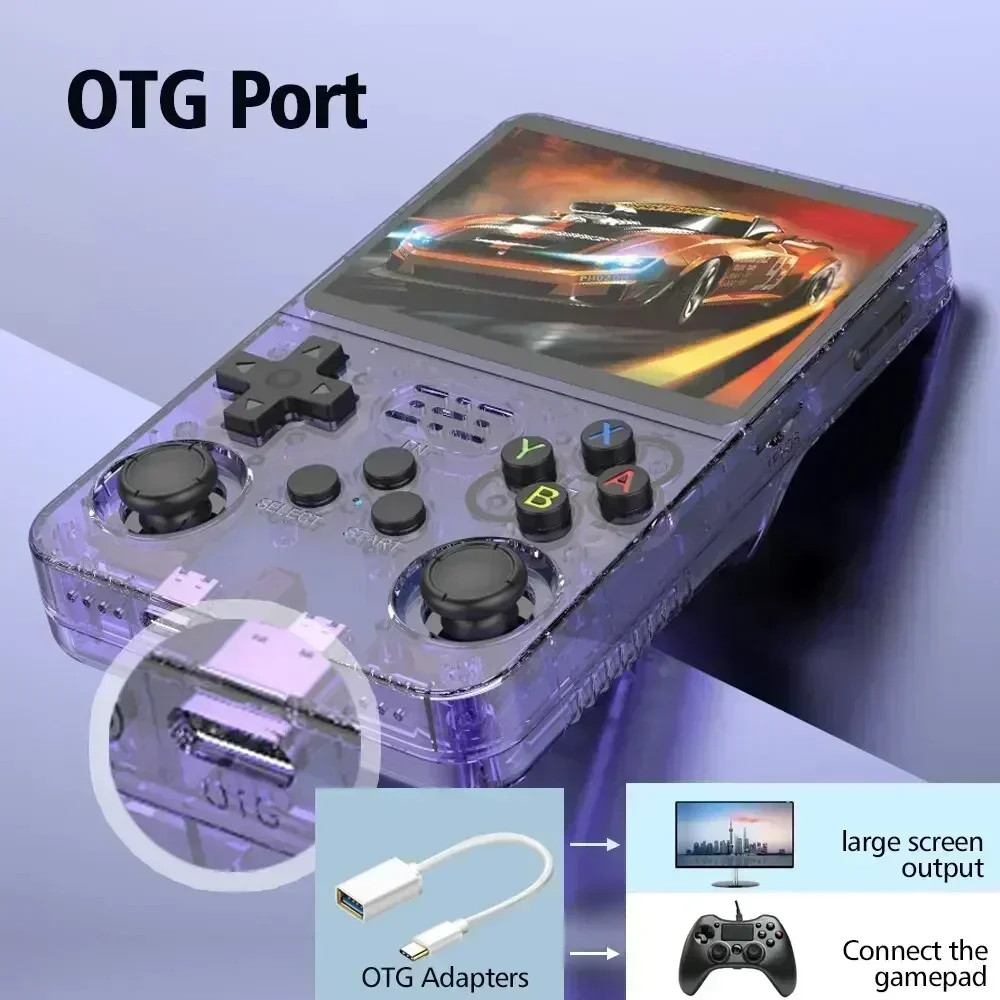 R36S Retro Portable Gaming Device With Built In Games 64GB/128GB/256GB
