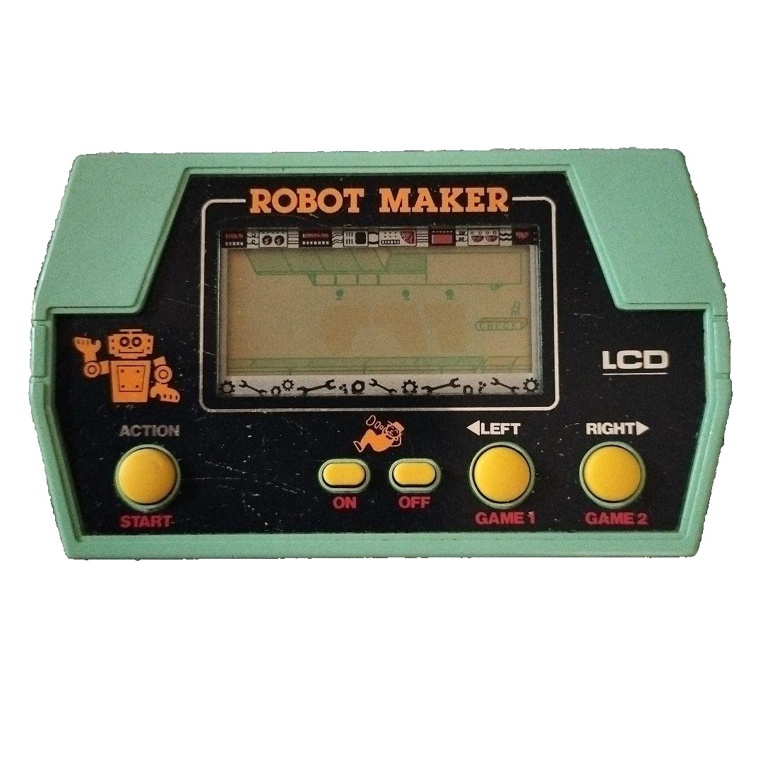 Robot Maker Takatoku Toys Handheld Game LCD LSI Tested Working Used From Japan
