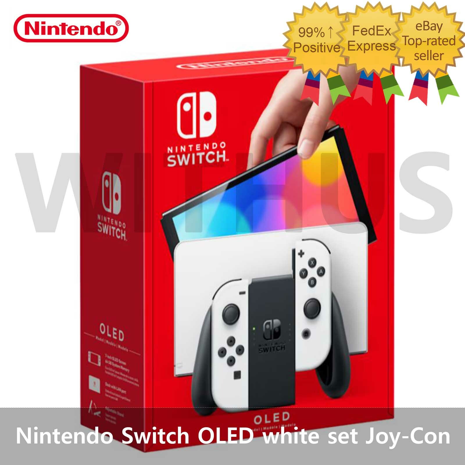 Nintendo Switch OLED Model HEG-001 Handheld Console – 64GB – White