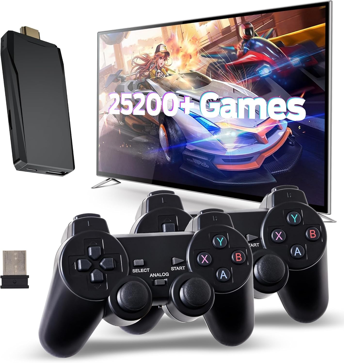 Retro Game Console, Wireless Retro Gaming Console, Plug & Play Video TV Game wit