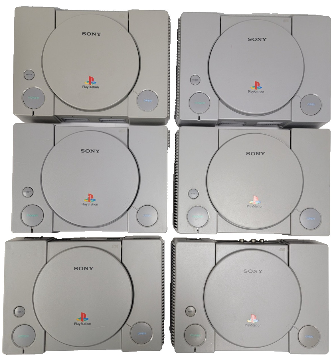 Sony PlayStation 1 Consoles Only – Lot of 6 Vintage PS1 – Tested and Working!