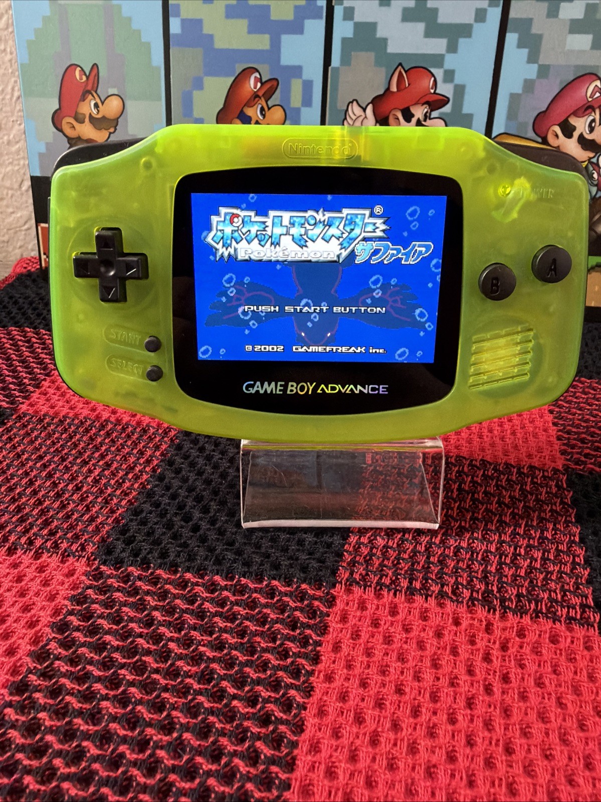 Nintendo Game Boy Advance Handheld – Electric Yellow – Upgraded IPS Screen