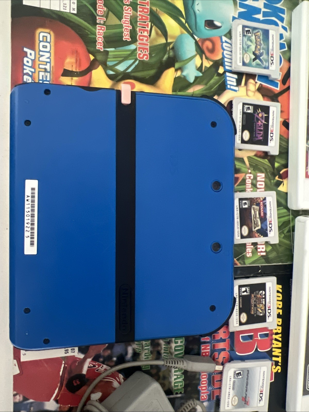 Nintendo 2DS Electric Blue + Pokemon X Zelda Majoras Mask + More Games + Charger