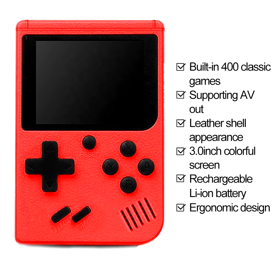 New Mini Retro Video Game Console 500 Games Portable Handheld Kids Game Console