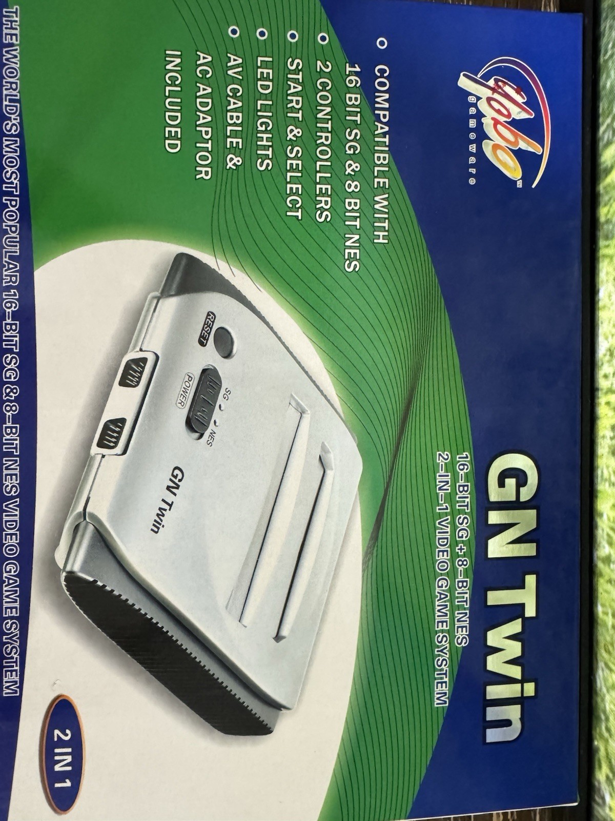 Yobo GN Twin Console Sega Genesis & NES w/ LED Lights & Composite RCA